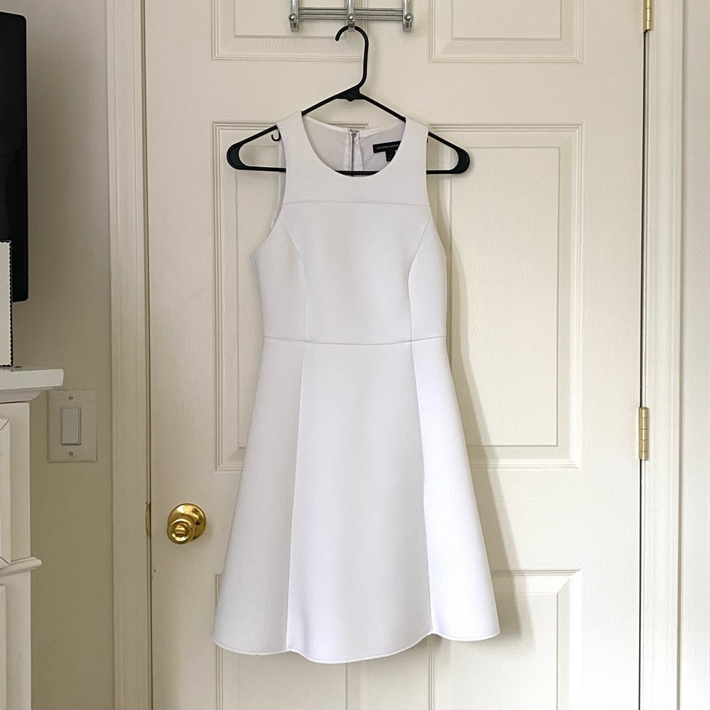 Formal White Neoprene Dress